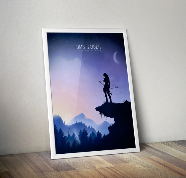 Tomb Raider Poster |  Tomb Raider Prints | Gaming Poster | Video Game Posters | Gaming Wall Decor | Video Game Prints | Gaming Gifts