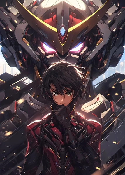 'Lelouch Lamperouge Anime' Poster, picture, metal print, paint by Kenny Studio | Displate