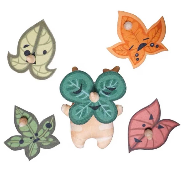 Yahaha Sound Korok Plush Toys Zelda Keychains 5 Interchangeable Faces