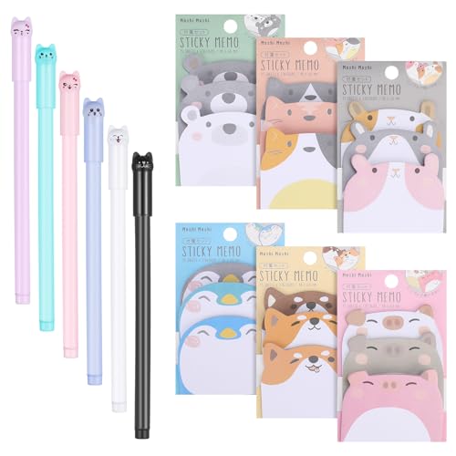 Cute Sticky Notes with cute Kitty Pens