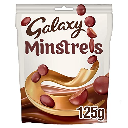 Galaxy Minstrels Milk Chocolate Bag, Pouch, 125g - Single Bag - Single