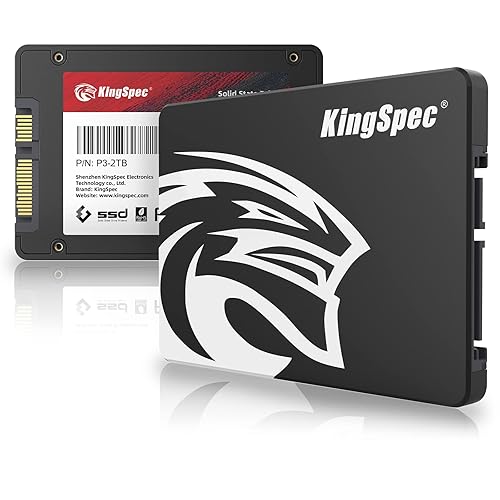 KingSpec 2TB 2.5" SATA SSD, SATA 3 SSD Festplatte Interni 3D NAND Flash, 2 5 Zoll ssd kompatibel mit Desktop/Laptop - P3 SATA SSD SATA III 6Gb/s - 2TB