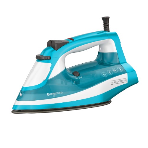 BLACK+DECKER IR16X One-Step Garment Steam Iron with Stainless Nonstick Soleplate, One Size, Turquoise - 