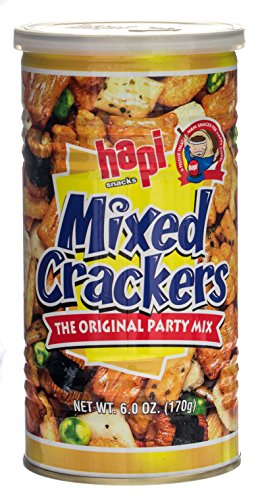 Hapi Mixed Crackers, 6-Ounce Tins (Pack of 4)