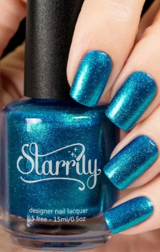 Starrily Skyline - Blue Foil Nail Polish