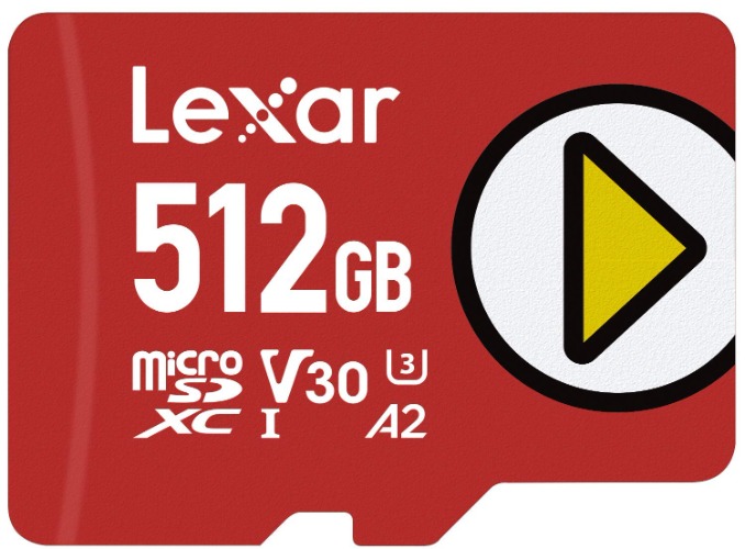 Lexar PLAY 512GB microSDXC UHS-I-Card, Up To 150MB/s Read, Compatible-with Nintendo-Switch, Portable Gaming Devices, Smartphones and Tablets (LMSPLAY512G-BNNNU) - 512GB