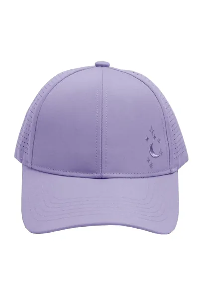 Popflex by Blogilates Cap - Celestial High Ponytail Run Cap for Women - Criss Cross Ponytail Hat - Lavender
