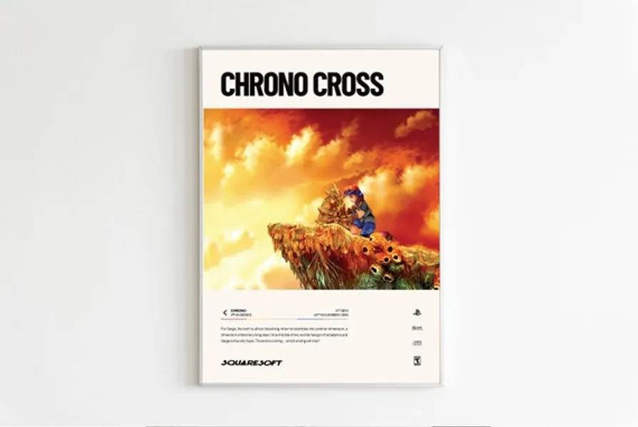 Chrono Cross 1999  Video Game Poster Art Minimalist | Etsy