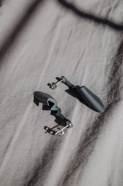 DREI S-1 Earrings  Avant Garde  Futuristic  3D Print | Etsy