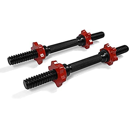 Yes4All Adjustable Dumbbell Handle for 1" Cast Iron Weight Plates with Collars Loadable Dumbbells (Pairs & Single)