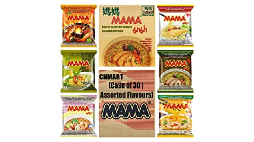 CNMART MAMA Instant Noodles Ramen [Case of 30 | Assorted 3 Different Flavours]