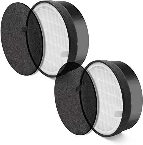 LEVOIT LV-H132 Air Purifier Replacement Filter, 3-in-1 Nylon Pre-Filter, HEPA Filter, High-Efficiency Activated Carbon Filter, LV-H132-RF, 2 Pack - 2 Pack