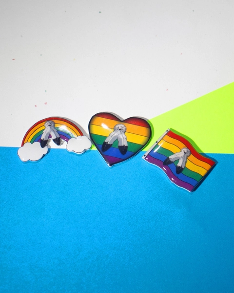 Classic Two-Spirit Pride Pin Set, LGBT, LGBTQ+
