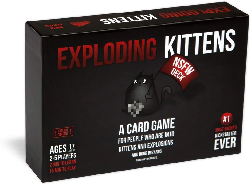 NSFW by Exploding Kittens - Card Games for Adults & Teens - A Russian Roulette Card Game