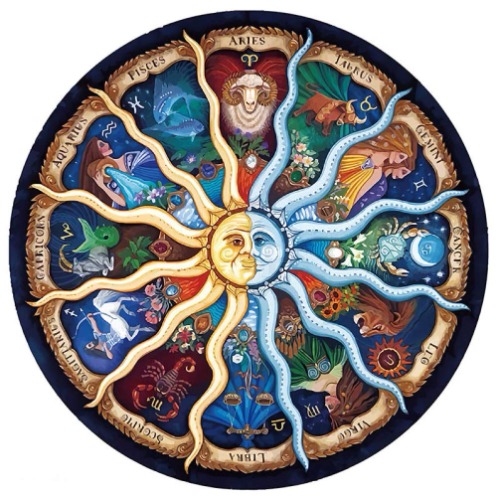 Puzzles for Adults 1000 Piece Jigsaw Puzzles 1000 Pieces for Adults Kids Puzzle Game Toys Gift Zodiac Horoscope 26.7" x 26.7" - Zodiac Horoscope