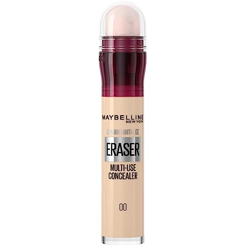 Maybelline Instant Anti Age Eraser Eye Concealer, Dark Circles And Blemish Concealer, Ultra Blendable Formula, 00 Ivory - 00 Ivory - 6.8 ml (Pack of 1)