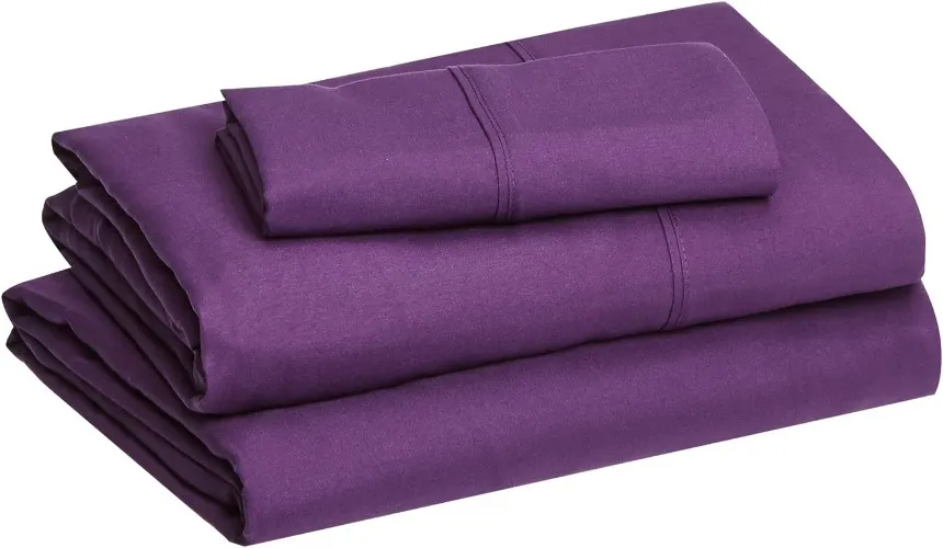 Purple SoftStretch Bed Sheet Set