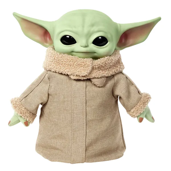 Star Wars Grogu Squeeze and Blink Plush with Sounds and Movement, Collectible Gift for Star Wars Fans - 