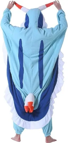 DarkCom Unisex Adult Cosplay Animal Onesie Halloween Costume Christmas One Piece Pajamas Sleepwear for Women Men - Large - Sea Hare