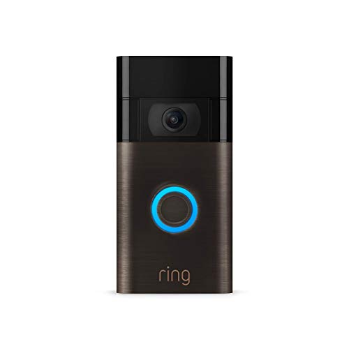 Ring Video Doorbell - 1080p HD video, live notifications when away from home, simple setup, privacy controls | Venetian Bronze - Venetian Bronze - Doorbell only