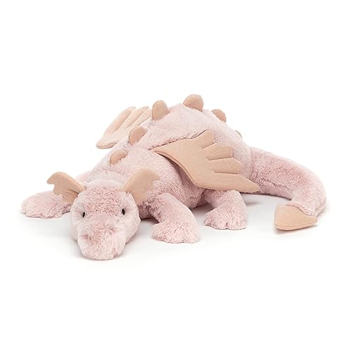 Jellycat Rose Dragon Stuffed Animal, Huge 20.5 inches - Mythical Plush Toy - Classic Children's Gift - Huge