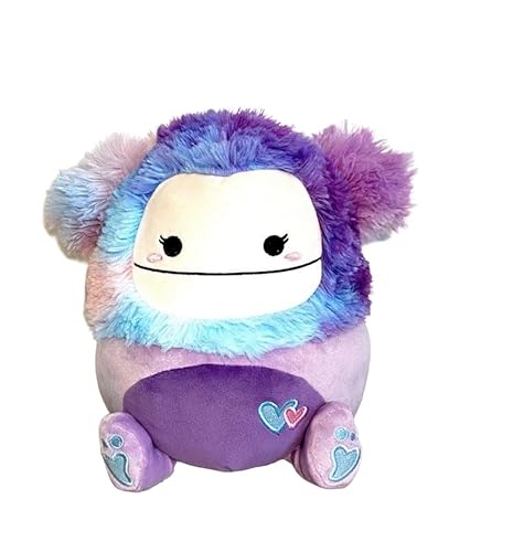 Squishmallow 8"" Eden The Valentine Bigfoot with Heart Logo Valentine's Day Plush- Officially Licensed Kellytoy - Collectible Soft & Squishy Stuffed Animal Toy - Gift for All Ages -8 Inch, 5283288 - Eden Bigfoot