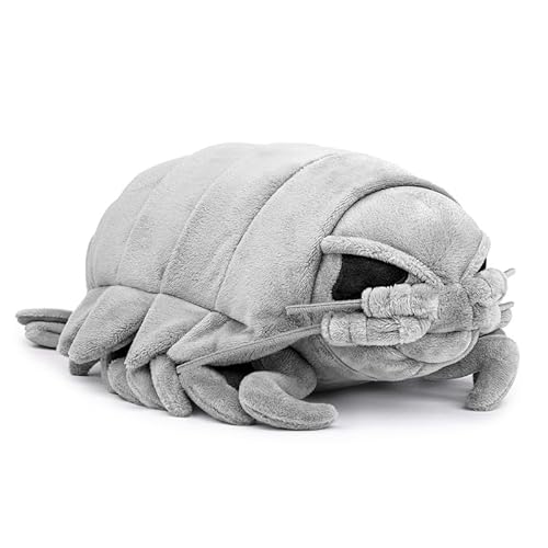 PuffPurrs Large Isopod Plush - Lifelike 20” Isopod Weigted Stuffed Animal, Realistic Bathynomus Giganteus Arthropod Insect Plushie, Soft Crustaceans Animals Toys Model Dolls Gifts for Kids - Big Isopod