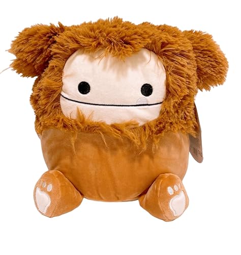 Squishmallows Official Kellytoy Bigfoot Squad Soft Plush Toy (8" Benny The Brown Bigfoot) - 8" Benny the Brown Bigfoot