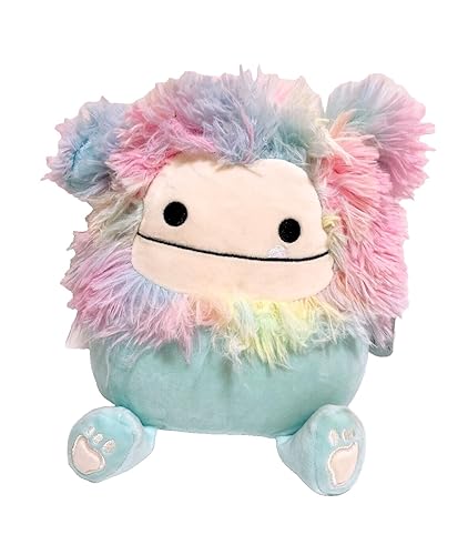 Squishmallows Official Kellytoy Bigfoot Squad Soft Plush Toy (8" Zozo The Bigfoot) - 8" Zozo The Bigfoot