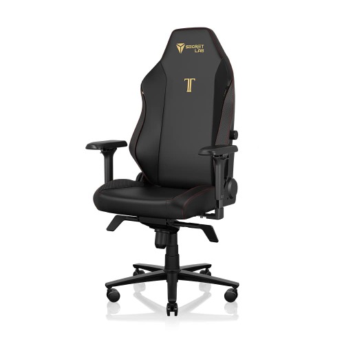 Secretlab TITAN Evo 2022 Stealth Gaming Chair - Reclining, Ergonomic & Heavy Duty Computer Chair with 4D Armrest, Magnetic Head Pillow & Lumbar Support - Big and Tall Up To 395lbs - Black - PU Leather - Stealth X-Large