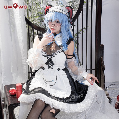 Uwowo Genshin Impact Fanart Ganyu Cocogoat Milk Maid Cosplay Costume