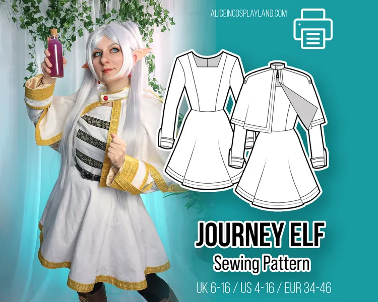 Journey Elf Cosplay PDF Sewing Pattern