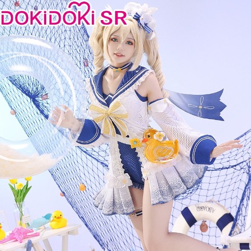 Genshin Impact Barbara Swimsuit Cosplay Costume Cute | M