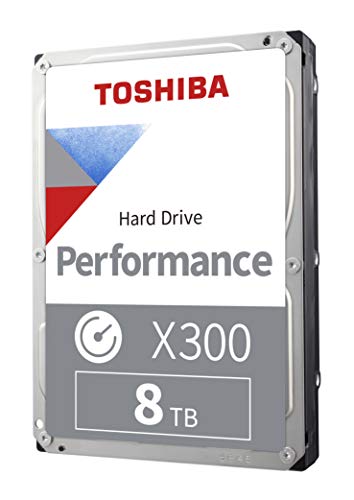 Toshiba X300 8TB Performance & Gaming 3.5-Inch Internal Hard Drive – CMR SATA 6 GB/s 7200 RPM 256 MB Cache - HDWR480XZSTA - 8 TB - Performance Desktop - Hard Drive