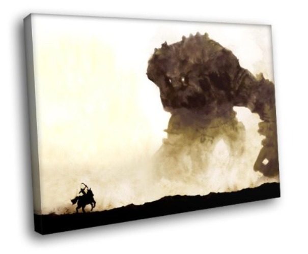 H5D8895 Shadow of the Colossus Art Video Game 20x16 FRAMED CANVAS PRINT