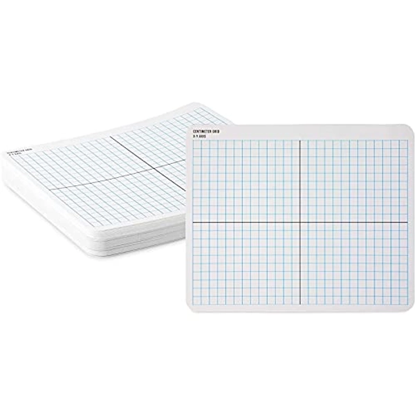 Dry Erase Boards with X-Y Axis, Classoom White Boards (11x9 in, 36 Pack)