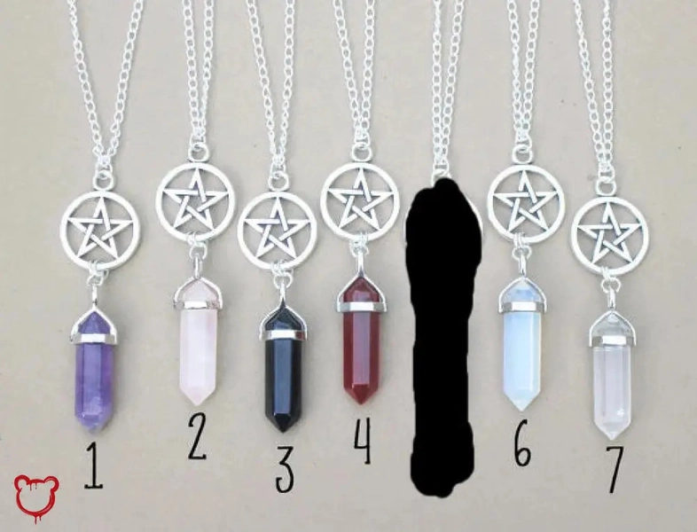 Pentagram Necklace - Assorted Colors.