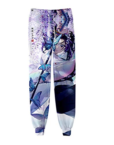 GO2COSY Anime Demon Slayer: Kimetsu no Yaiba Trousers Pants Cosplay Gym Joggers Drawstring Sports Sweatpants - XX-Small - 1