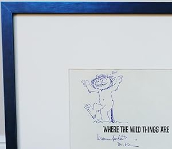 WHERE THE WILD THINGS ARE, *SIGNED* DRAWING OF A "WILD THING" by MAURICE SENDAK: Near Fine No Binding 1st Edition, Signed by Author(s) | Meier And Sons Rare Books