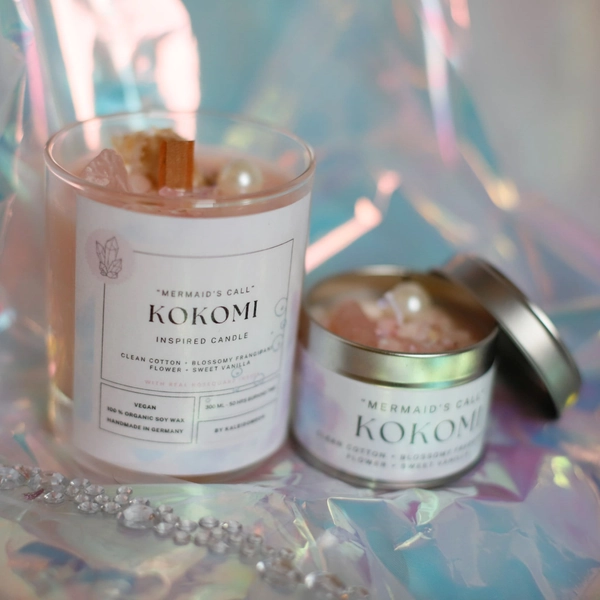 Kokomi inspired candle - 'Mermaid's Call' - Genshin inspired scented candle