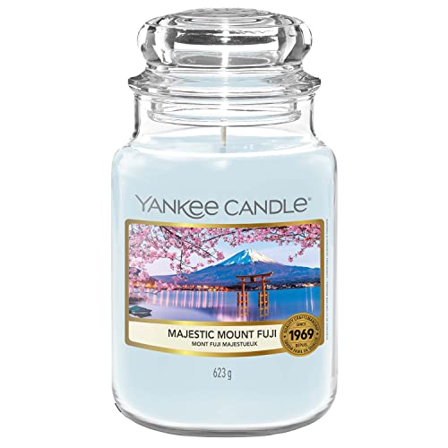 Yankee Candle Scented Candle | Majestic Mount Fuji Large Jar Candle | Sakura Blossom Festival Collection | Burn Time: Up to 150 Hours | Great for Gifting - Mount Fuji - Large Jar - Single