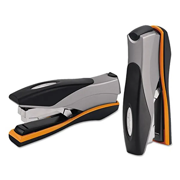 Swingline Stapler, 40 Sheet Capacity, Optima 40, Jam Free, Reduced Effort, Soft Grip, Metal, Orange and Gray (87845)