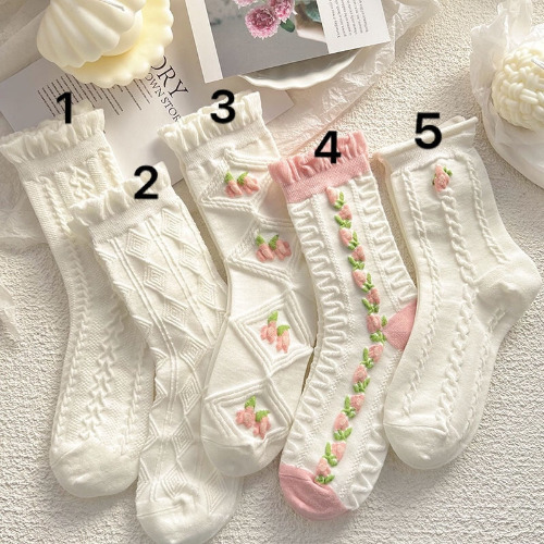 Textured Angelic Socks - No1