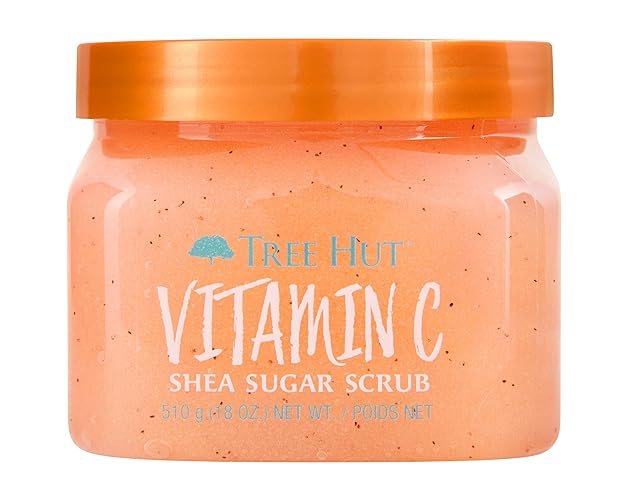 Tree Hut Vitamin C Shea Sugar Scrub, 18 oz, Ultra Hydrating and Exfoliating Scrub for Nourishing Essential Body Care - Vitamin C