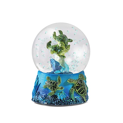 Deluxebase Water Globe - Sea Turtles from Sea Turtle Snow Globe with Resin Figurine and Moulded Base. Great home decor, ornaments and gifts.