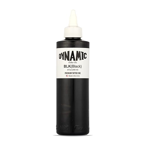 Dynamic Color Co Black Ink 8oz Bottle - 8 fl oz - Black