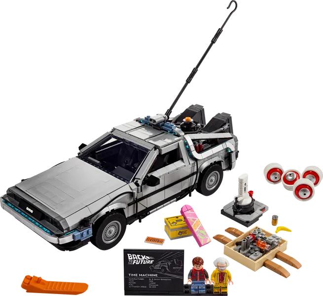 Back to the Future Time Machine 10300 | LEGO® Icons | Buy online at the Official LEGO® Shop US 