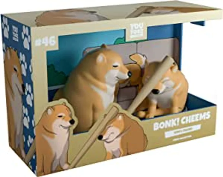 Youtooz Bonk Cheems Vinyl Figure, 3.5" Cheems Vinyl Figure, Cute Shiba Inu Doge Figure - Youtooz Meme Collection Based on Internet Meme