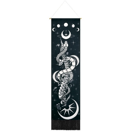 Krelymics Snake Tapestry Moon