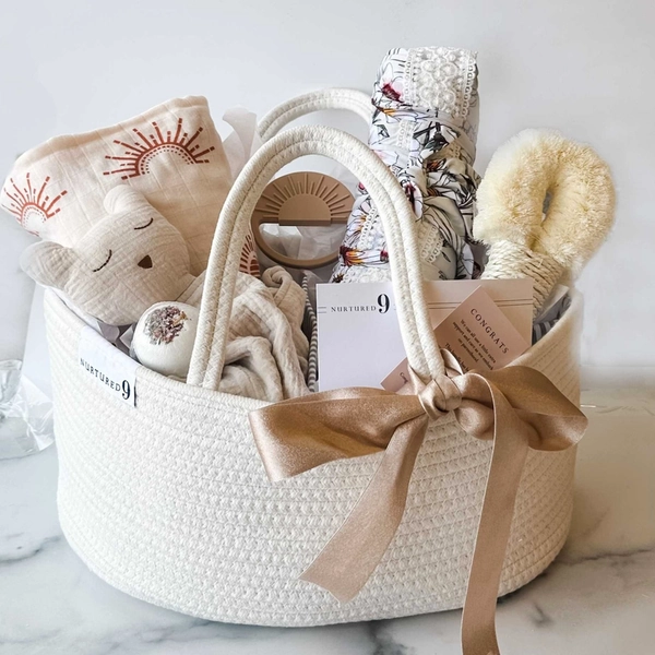 Mom and Baby Care Package | Cream Floral / Large